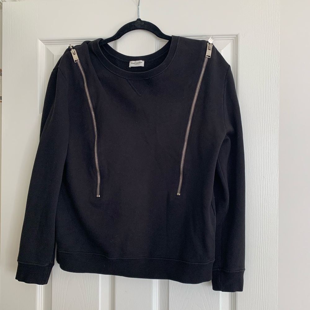 Sai t Laurent Shoulder Zips Sweatshirt